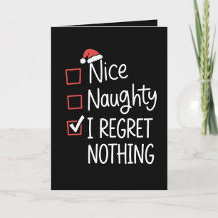 Leuke Stoute Ik Heb Nergens Spijt Van Kerstwens Sa Feestdagen Kaart