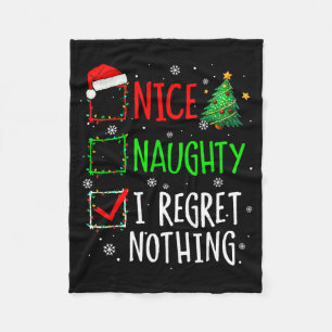 Leuke Stoute Ik Heb Nergens Spijt Van Kerstwenslij Fleece Deken