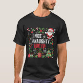 Leuke stoute ik heb plezier grappige kerstman t-shirt (Voorkant)