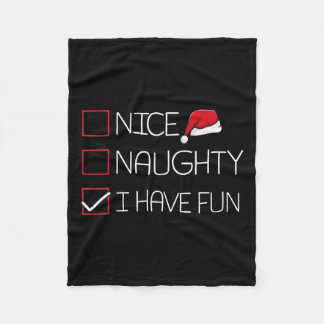 Leuke stoute ik heb plezier kerst pyjama grappige  fleece deken