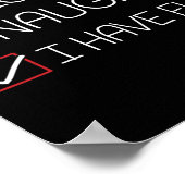 Leuke stoute ik heb plezier kerst pyjama grappige  poster (Hoek)