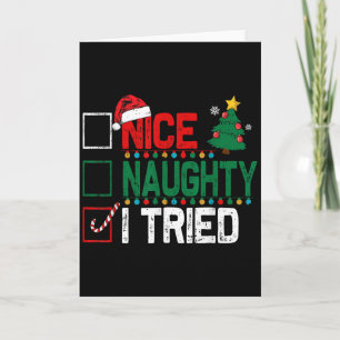 Leuke Stoute Ik Heb Santa's Stoute Lijst Geprobeer Kaart