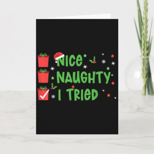 Leuke Stoute Ik Heb Santa's Stoute Lijst Geprobeer Kaart