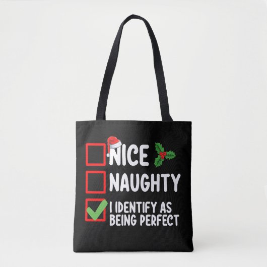 Leuke Stoute Ik Identificeer Me Als Zijnde Perfect Tote Bag (Voorkant)