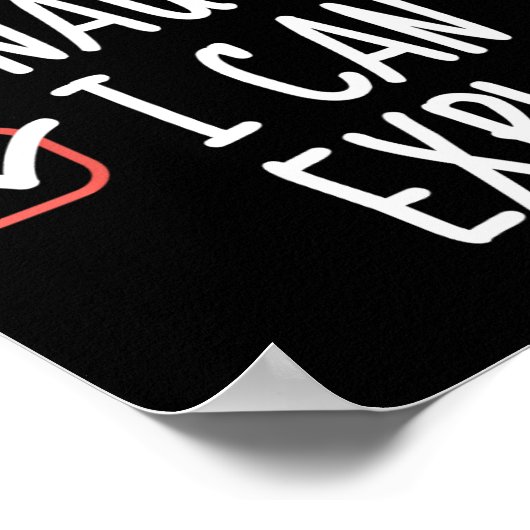 Leuke stoute ik kan grappige kerstlijst Sa uitlegg Poster (Hoek)