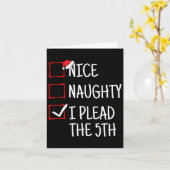 Leuke Stoute Ik Pleit De 5e Grappige Kerst  Kaart (Gele Bloem)