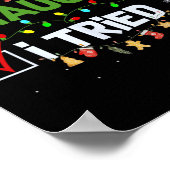 Leuke stoute ik probeerde grappige kerst pjs famil poster (Hoek)