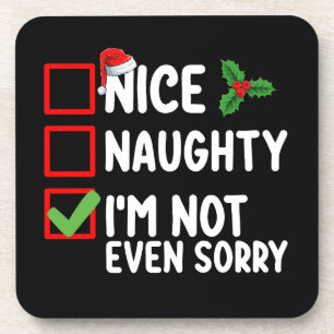 Leuke Stoute Ik Sorry Niet Eens Kerstlijst Bier Onderzetter