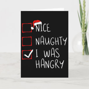 Leuke Stoute Ik Was Hangerig Kerst Lijst Xmas Kers Kaart