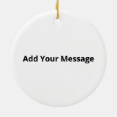 Leuke Stoute Ik Was Hangerig Lijst Kerstmis Keramisch Ornament (Achterkant)