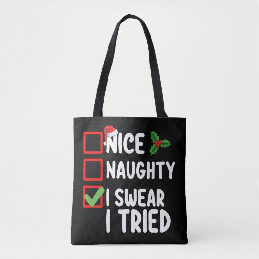 Leuke Stoute Ik Zweer Dat Ik Het Geprobeerd Heb Ke Tote Bag (Voorkant)