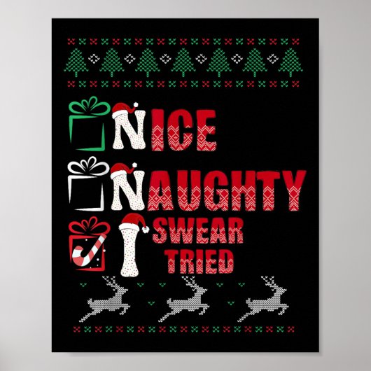 Leuke Stoute Ik Zweer Dat Ik Het Geprobeerd Heb Li Poster (Voorkant)