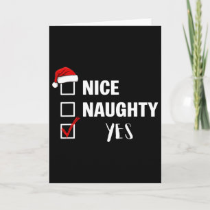 Leuke Stoute Ja - Grappige Kerstman Kerstmis Kaart