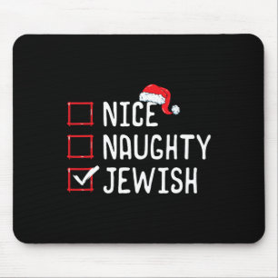 Leuke stoute Joodse kerstlijst Muismat