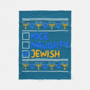 Leuke Stoute Joodse Lelijke Hanukkah Chanukah Trui Fleece Deken