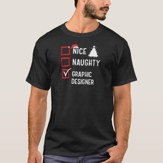 Leuke Stoute Kerst Grafisch Ontwerper Pret Hollid T-shirt (Voorkant)