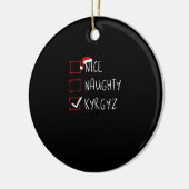 Leuke Stoute Kerst Kyrgyzstan Erfgoed  Keramisch Ornament (Links)