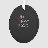 Leuke Stoute Kerst Kyrgyzstan Erfgoed  Ornament (voorkant)