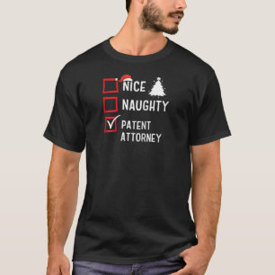Leuke Stoute Kerst Octrooigemachtigde Grappige Vak T-shirt