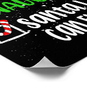 Leuke stoute kerstman Ik kan je kerstlijst uitlegg Poster (Hoek)