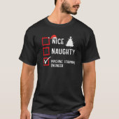 Leuke Stoute Kerstman Machine Learning Engineer P T-shirt (Voorkant)