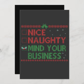 Leuke Stoute Let Op Je Eigen Zakelijke Grappige Ke Kaart (Voorkant / Achterkant)