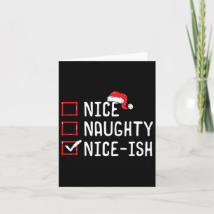 Leuke stoute leuke kerstlijst kaart