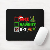Leuke Stoute Lijst 67 Kerst Brainrot Grappig 6-7 Muismat (Met muis)