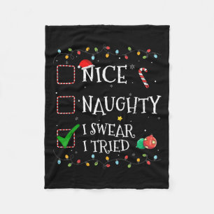 Leuke Stoute Lijst Ik Zweer Dat Ik De Kerstman Hoe Fleece Deken