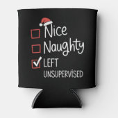 Leuke Stoute Linker Onbegeleid Kerstlijst Blikjeskoeler (Voorkant)