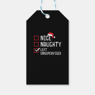 Leuke Stoute Linker Ongesuperviseerd Kerstlijst  Cadeaulabel
