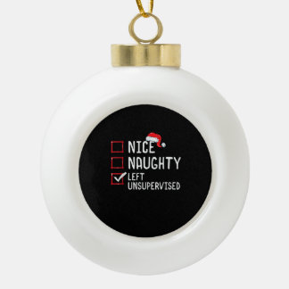 Leuke Stoute Linkerhand Onbegeleid Kerstlijst Keramische Bal Ornament