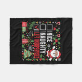 Leuke stoute links zonder toezicht grappige kerst  fleece deken (Voorkant (Horizontaal))