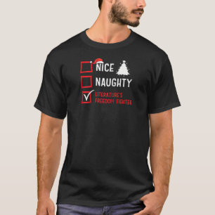 Leuke Stoute Literatuur s Vrijheidsstrijder Kerstm T-shirt