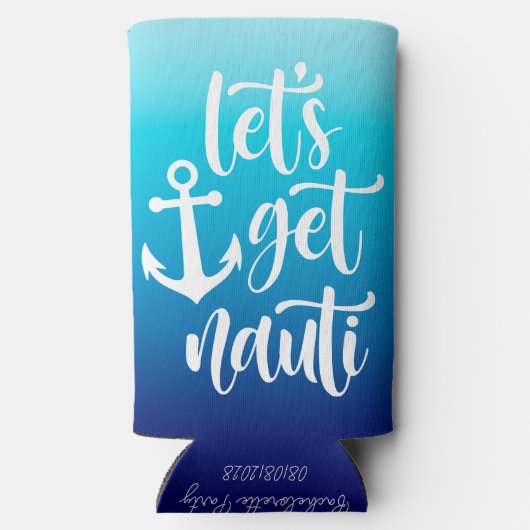 Leuke Stoute Meiden Verloofd Feestje Seltzer Blikjeskoeler (Achterkant)