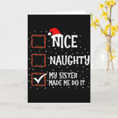 Leuke Stoute Mijn Zus Heeft Me Gedaan Het Grappige Kaart (Gele Bloem)