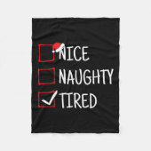 Leuke stoute moe grappige kerst fleece deken (Voorkant)