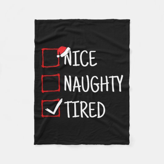 Leuke stoute moe grappige kerst fleece deken (Voorkant)