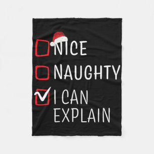 Leuke Stoute Mooie Kerst Familie Pyjama Mannen Vro Fleece Deken