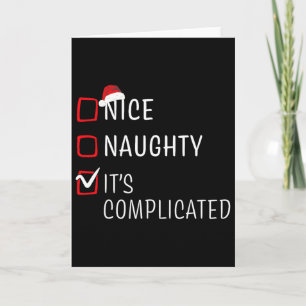 Leuke Stoute Mooie Kerstmis Familie Pyjama Mannen  Kaart