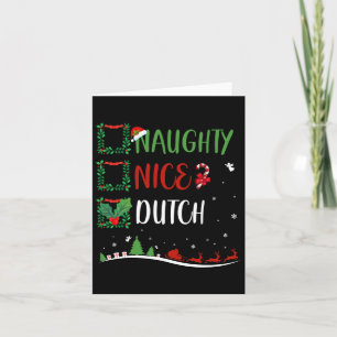 Leuke stoute Nederlandse kerst bijpassende kerstmu Kaart