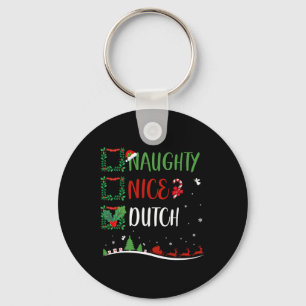 Leuke stoute Nederlandse kerst bijpassende kerstmu Sleutelhanger