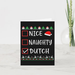 Leuke Stoute Nederlandse Leuke Lelijke Kerstlijst  Kaart