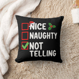 Leuke Stoute Niet Vertellen Kerstlijst Vakantiedag Kussen
