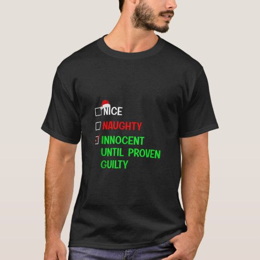 Leuke Stoute Onschuldig Totdat Het Anders Bewezen  T-shirt (Voorkant)
