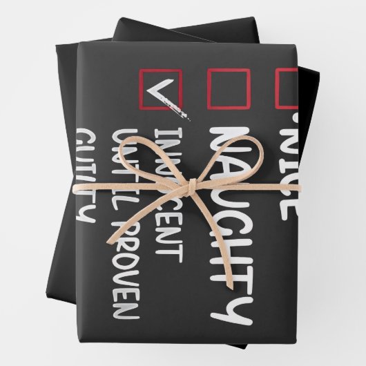 Leuke Stoute Onschuldig Totdat Het Tegendeel Bewez Inpakpapier Vel (In situ)