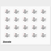Leuke Stoute Onschuldig Totdat het Tegendeel Bewez Ronde Sticker (Vel)