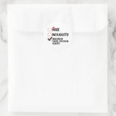 Leuke Stoute Onschuldig Totdat het Tegendeel Bewez Ronde Sticker (Tas)