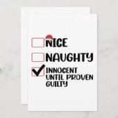 Leuke Stoute Onschuldige Totdat het Tegendeel Bewe Kaart (Voorkant / Achterkant)