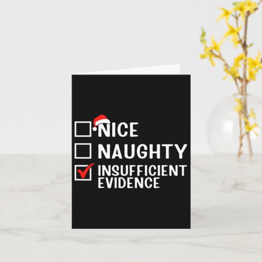 Leuke Stoute Onvoldoende Bewijs Advocate Kerstmis Kaart (Gele Bloem)